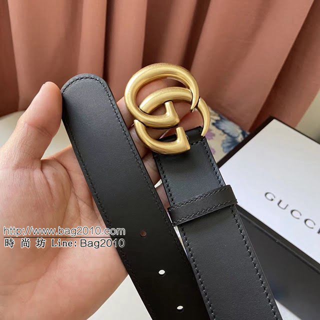 Gucci男士皮帶 古奇雙面牛皮腰帶 414516  jjp1551